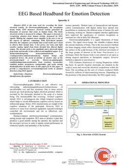 EEG Based Headband for Emotion Detection