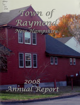 Annual Report of the Town of Raymond, New Hampshire