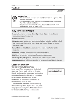 Key Terms and People Lesson Summary