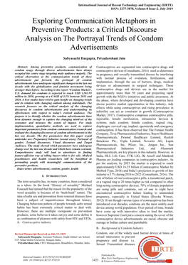 A Critical Discourse Analysis on the Portrayal Trends of Condom Advertisements