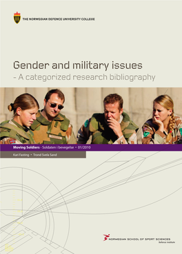 Gender and Military Issues - a Categorized Research Bibliography