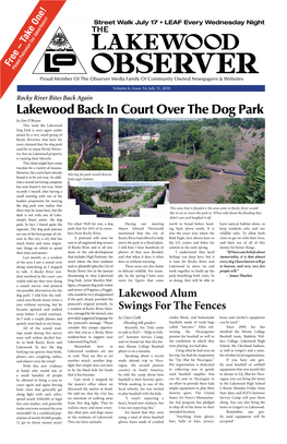 Lakewood Back in Court Over the Dog Park