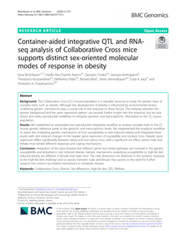 Container-Aided Integrative QTL and RNA-Seq Analysis