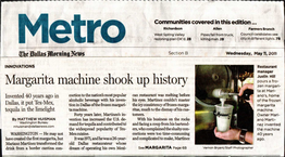 Margarita Machine Shook up History
