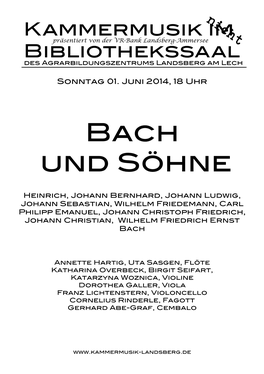 Bach Und Söhne