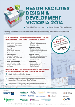 Meeting Future Healthcare Demands Through Developing New and Existing Health Facilities