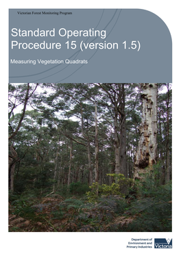 Standard Operating Procedure 15 (Version 1.5)