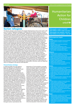 Regional Refugee and Resilience Plan