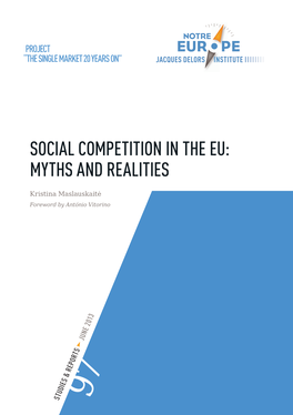Social Competition in the Eu: Myths and Realities