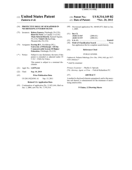 (12) United States Patent (10) Patent No.: US 8,314,149 B2 Zamora Et Al