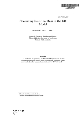 Generating Neutrino Mass in the 331 Model