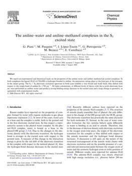 The Aniline–Water and Aniline–Methanol Complexes in the S1 Excited State