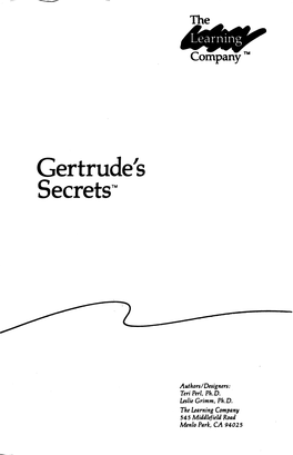 Gertrude's Secrets'