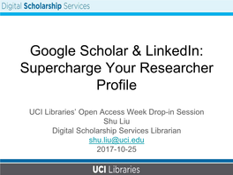 Google Scholar & Linkedin