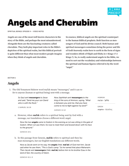 Angels and Cherubim