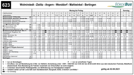 623 Wolmirstedt - Zielitz - Angern - Wenddorf - Mahlwinkel - Bertingen