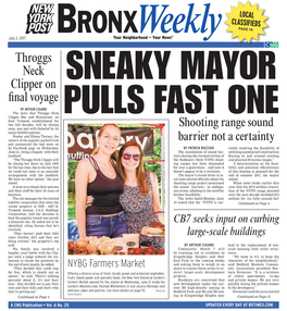 BRONX WEEKLY July 2, 2017 2 Commissioner Daniel Nigro