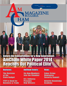 Amcham White Paper 2014 Reaches out Political Elite