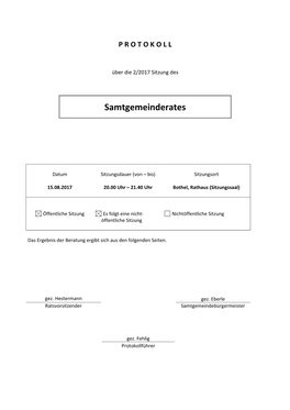 Samtgemeinderates