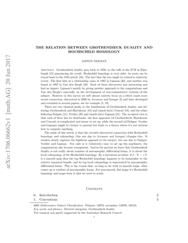 Arxiv:1706.06662V1 [Math.AG] 20 Jun 2017 2000 .Conventions 1