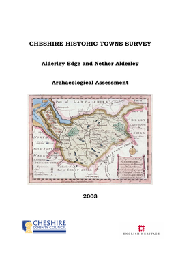 Cheshire Historic Towns Survey