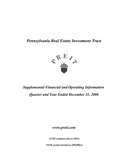 Pennsylvania Real Estate Investment Trust