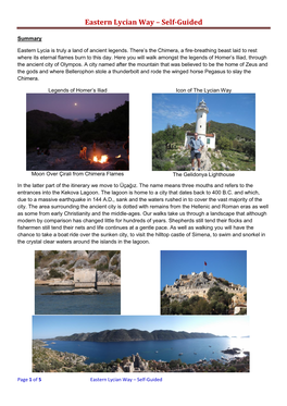 Eastern Lycian Way – Self-Guided