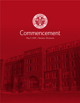 Commencement May 11, 2018 | Mankato, Minnesota