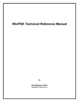 Winpsk Technical Manual