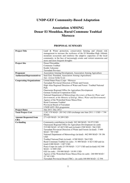 CBA Proposal EL MOUDDAA Final EN June 2011