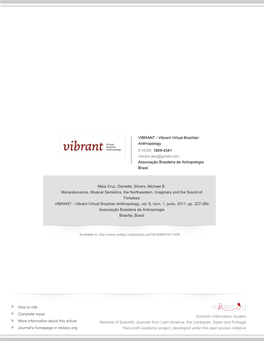 Redalyc.Maracatunaíma. Musical Semiotics, the Northeastern. Imaginary and the Sound of Fortaleza