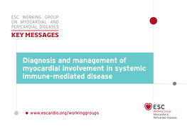 Diagnosis and Management of Myocardial Involvement in Systemic Immune-Mediated Disease