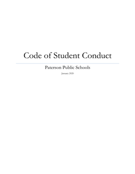Code of Student Conduct