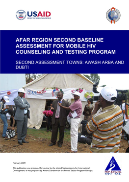Afar Region Second Baseline Assessment for Mobile Hiv Counseling and Testing Program