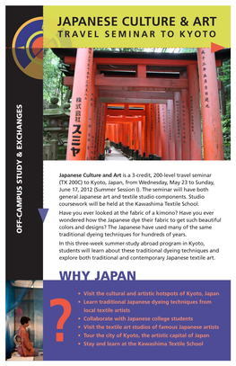 Japanese Culture & ART WHY JAPAN