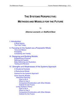 The Systems Perspective