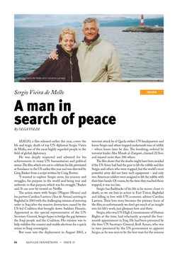 Sergio Vieira De Mello – a Man in Search of Peace