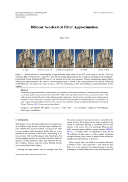 Bilinear Accelerated Filter Approximation