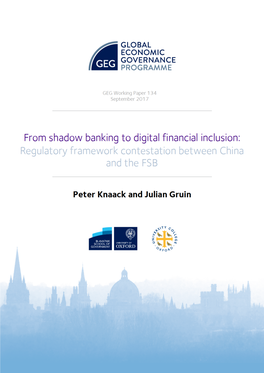 From Shadow Banking to Digital Financial Inclusion: Regulatory Framework Contestation Between China and the FSB