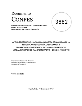 Documento CONPES 3677 Movilidad Integral Para La Región Capital Bogotá-Cundinamarca1