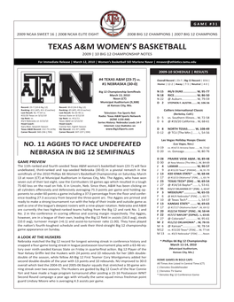 Big 12 Semifinals Notes.Indd