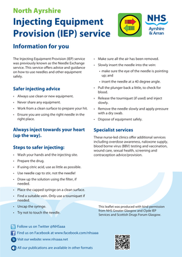 Injecting Equipment Provision (IEP) Service Information for You