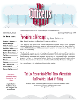 Newsletter 2009 Jan/Feb