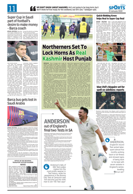 Northerners Set to Lock Horns As Real Kashmir Host Punjab