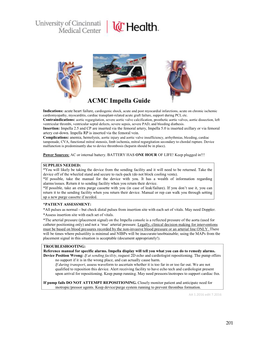 ACMC Impella Guide