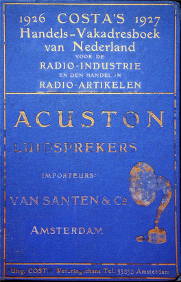 Radio Technisch Bureau, Sonoystraat 75, 'S Gravenhage