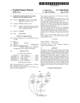 (12) United States Patent (10) Patent No.: US 7,988,560 B1 Heller Et Al