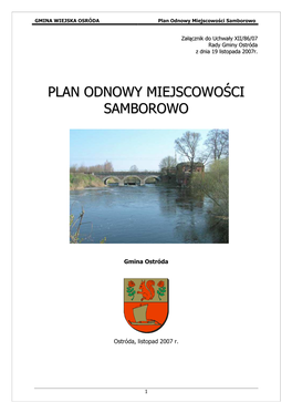 Plan Odnowy Miejscowości