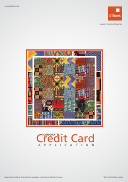 Gtbank Corporate Credit Card Form