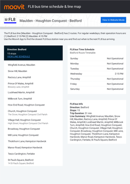 FL8 Bus Time Schedule & Line Route